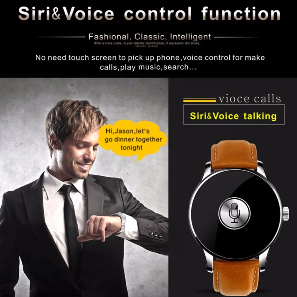 NEW Smart Watch K88H Bluetooth Smartwach 1.2'' IPS Screen Support Heart Rate Monitor Pedometer Wristwatch For IOS Android