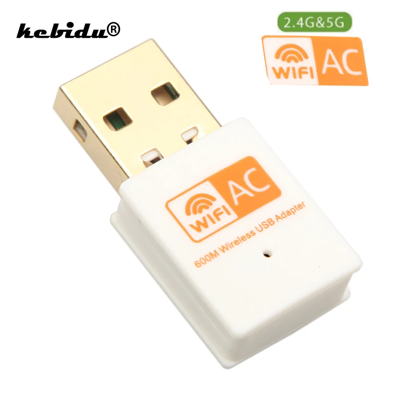 USB Wi Fi адаптер kebidu 600 Мбит/с 2 4/5 ГГц 802.11b/n/g/ac|Сетевые карты| |