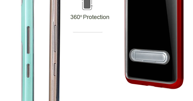 Чехол CAPSSICUM с подставкой, прозрачный чехол для samsung Galaxy S9 S9 Plus, PC, TPU, гибкая задняя крышка с подставкой, оболочка S9Plus