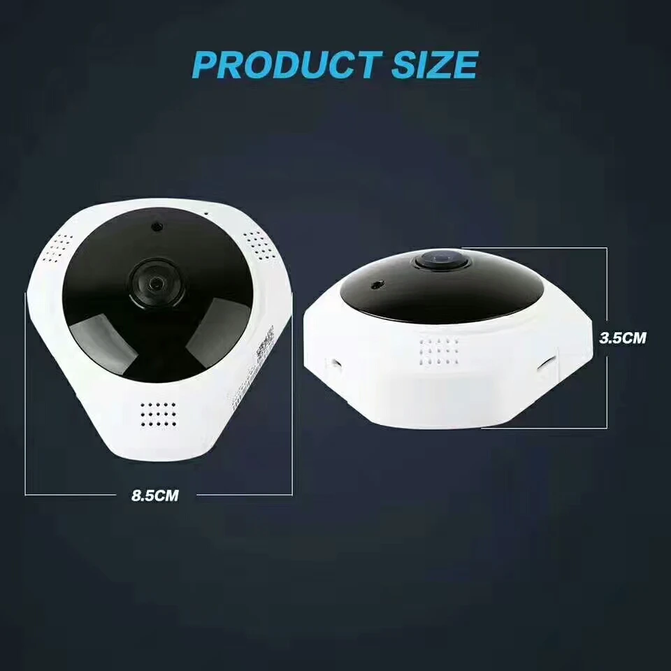 Новый 960 P 3D VR WI FI IP Камера обзора 360 градусов Ночное видение мини Беспроводной