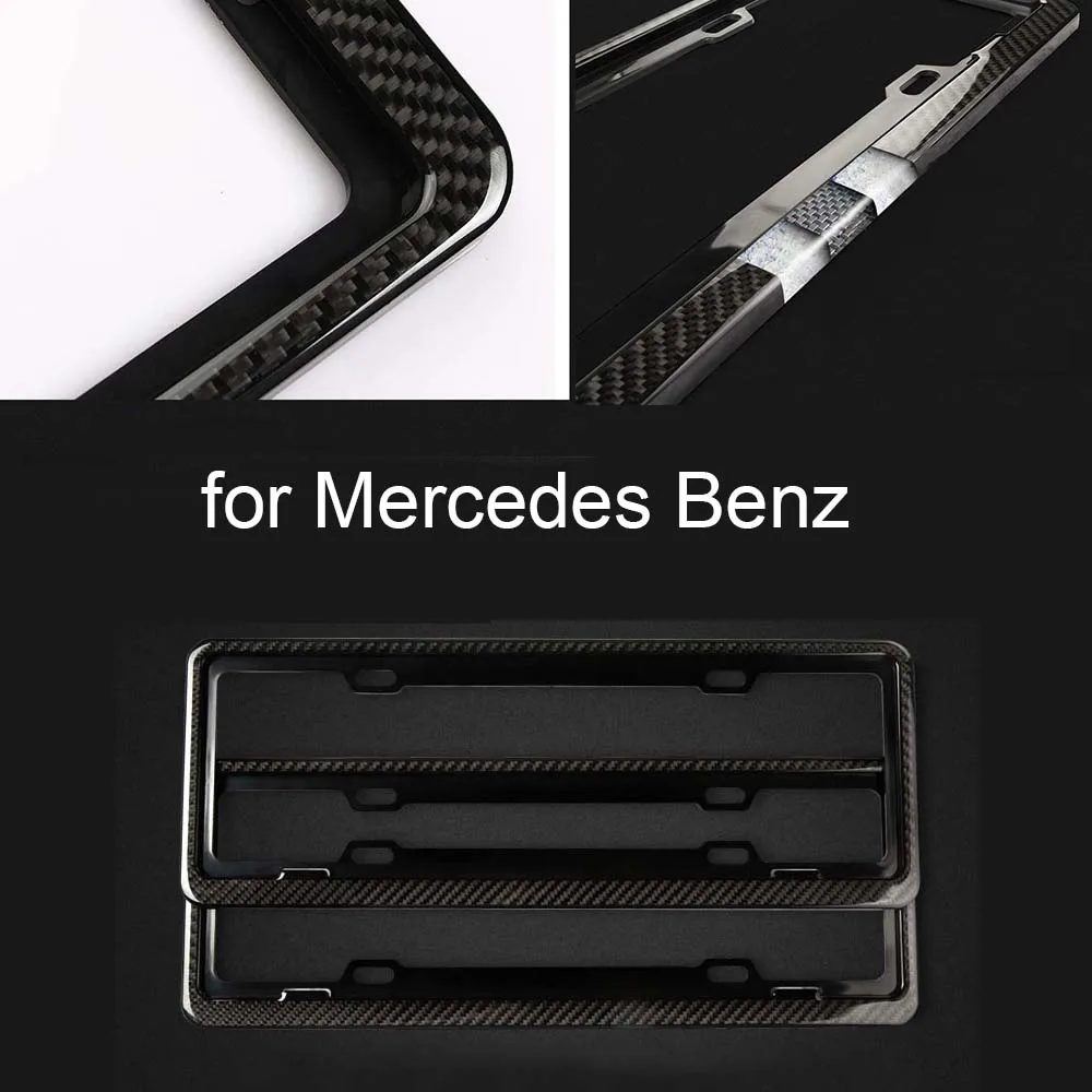 Хорошая цена для Mer-cedes Be-nz декоративная защита набор из двух черных карбоновых