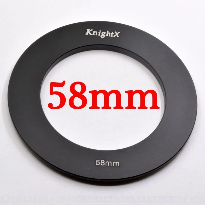 58mm Ring KnightX фильтр объектива камеры gnd 49 мм 52 мм 55 мм 58 мм 62 мм 67 мм 72 77 мм для Cokin P canon eos sony nikon nd d600 1200d d5300 2000d - Цвет: 58mm Ring
