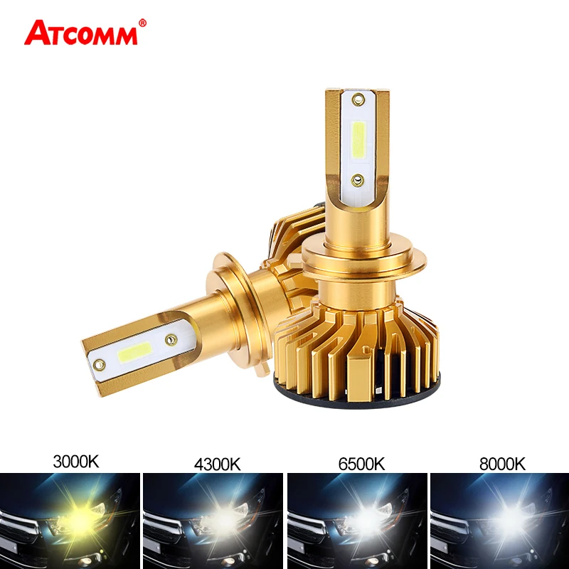 2019 светодиодный автомобильный фонарь H7 Ampoule H4 10000Lm DOB чип 6500K 3000K 4300K 8000K 9005/HB3 9006/HB4 H1