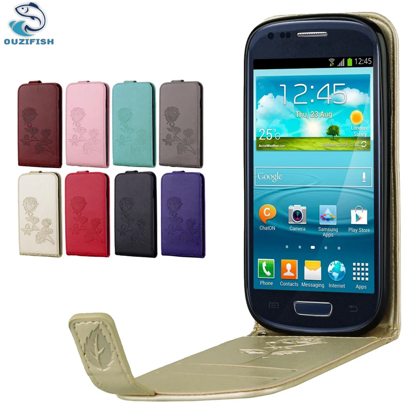 Ouzifish для Samsung S3 мини крышка бумажник PU кожа силиконовый чехол телефона Galaxy I8190 8190