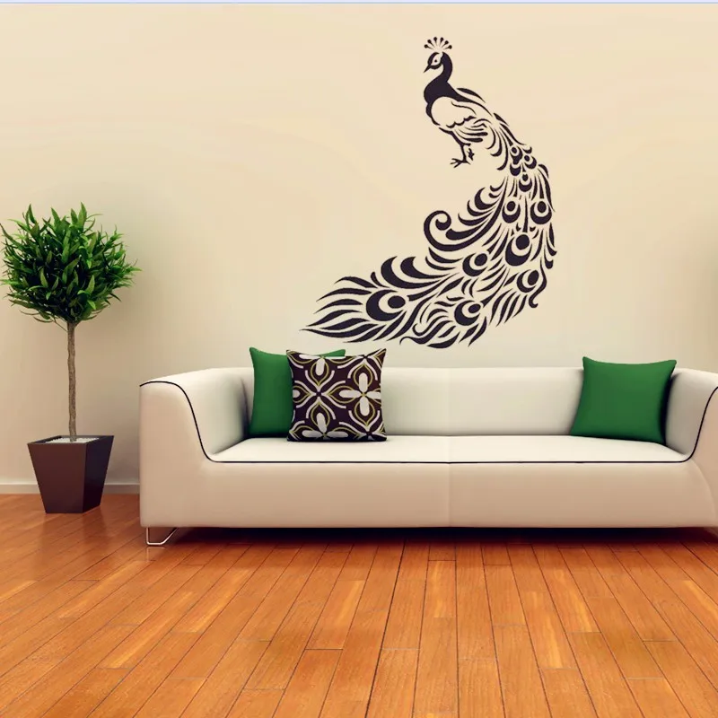 

Beautiful Peacock Wall Stickers Home Decor - Decorative Adapt Various Scenes Wall Stickers For Kids Rooms Living Room Wall Art