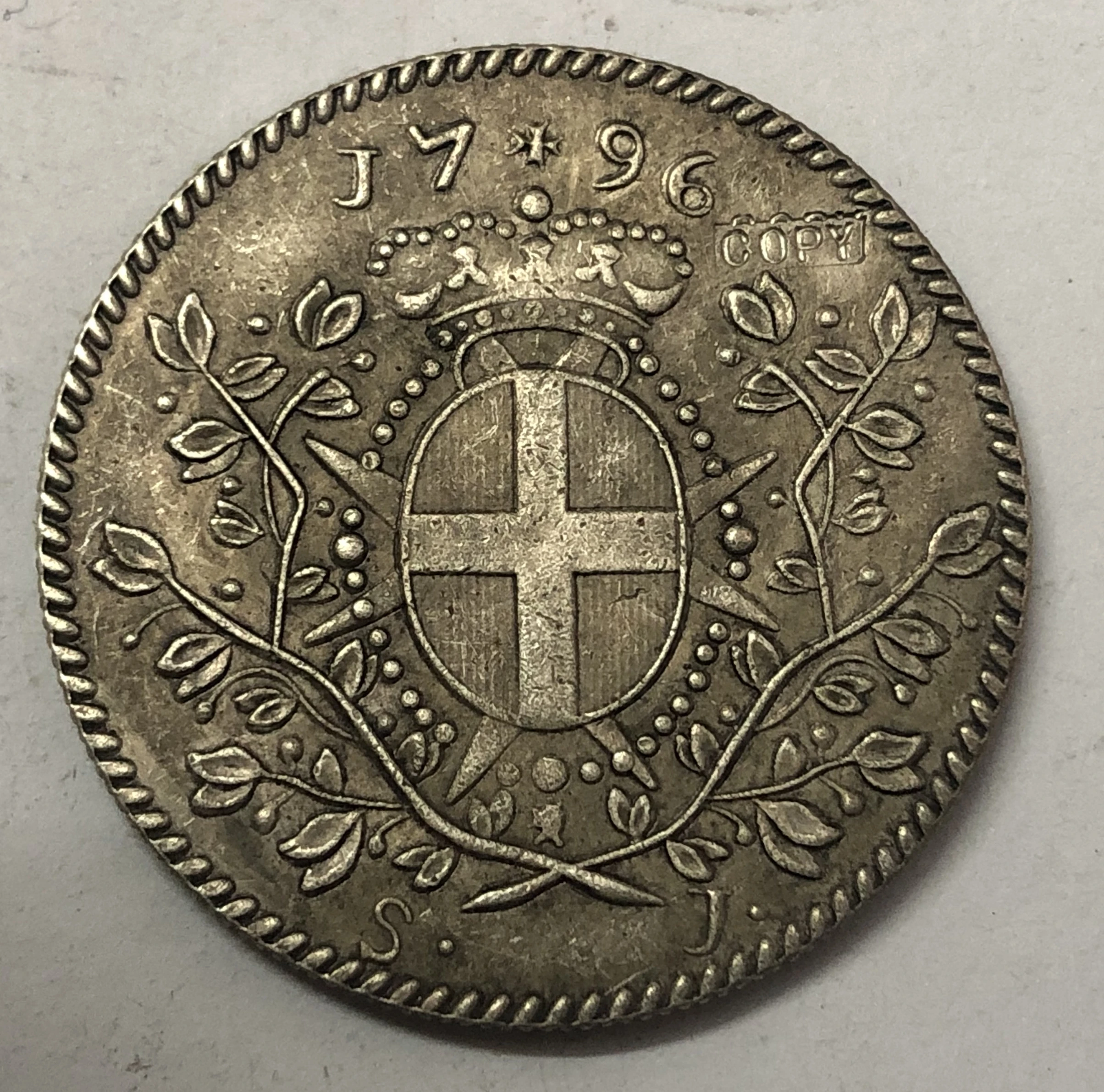 1796 Мальта заказ 1 монеты Scudo - Emmanuel silver platedCopy | Дом и сад