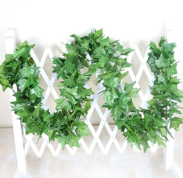 Super dense 2.4m artificial grape leaves 90 other Boston ivy vines decorated fake flower cane wholesale HH08 | Дом и сад