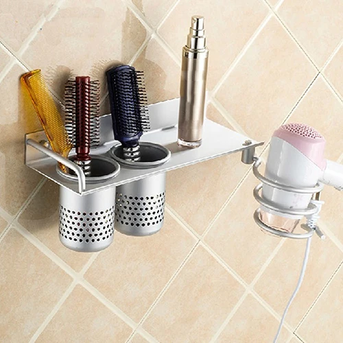 Сушилка для волос подставка Органайзер Вешалка-держатель настенный набор ванной