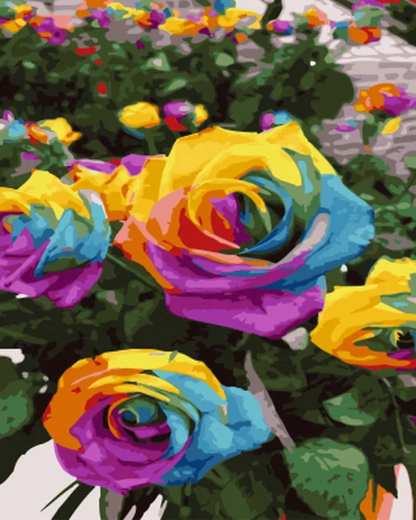 Бескаркасная живопись по номерам краска для домашнего декора PBN гостиной 4050