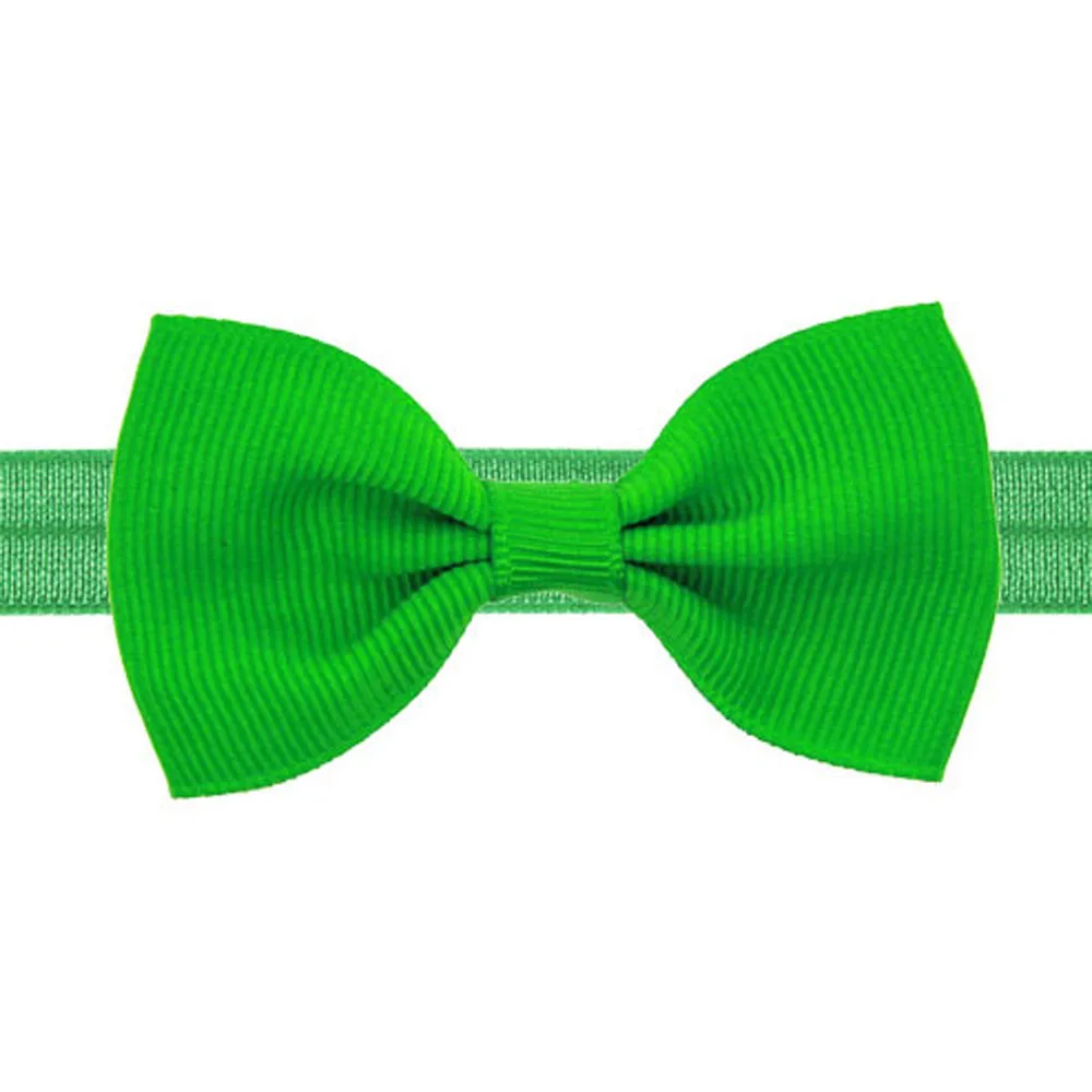 Детская повязка на голову бант для девочек нейлоновая с бантом Эластичные