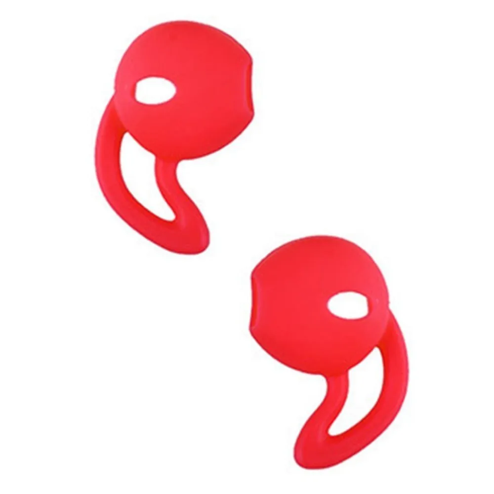 Red Ушные крючки Earpods Чехлы Нескользящие силиконовые мягкие спортивный наушник советы для Apple AirPods или EarPods наушники/наушники - Цвет: Red