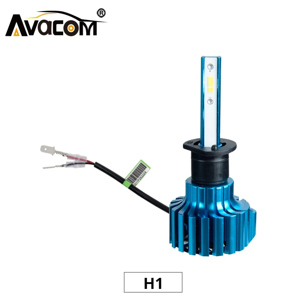 Avacom 2 шт. H1 Светодиодные Автомобильные фары Лампа 12 В 6500 к супер белый CSP 12000Lm 72 Вт 24
