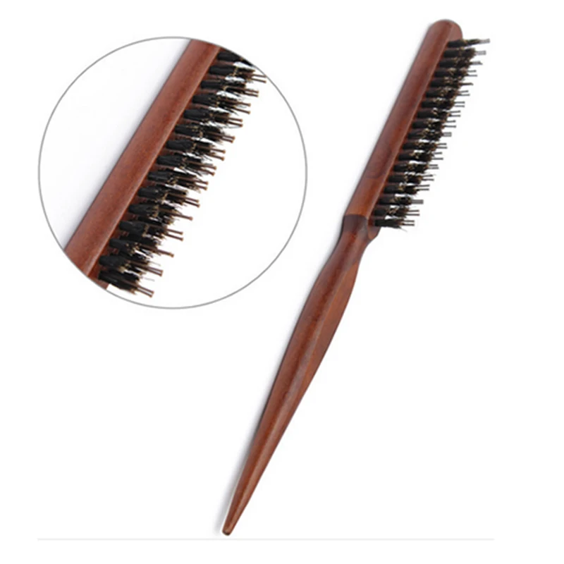 Adomaner искусственная деревянная ручка пушистая расческа парикмахерский