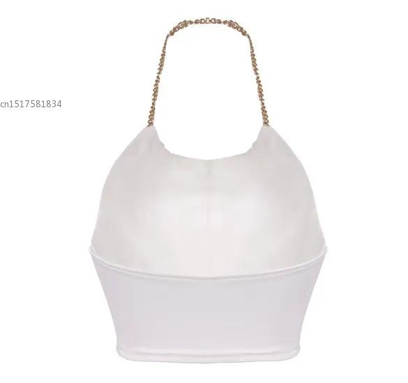 Ladies New Sexy Summer Vest Camisole Camis Women's Halter Backless bandage Clubwear Party Bustier Crop Tops White 36 | Женская
