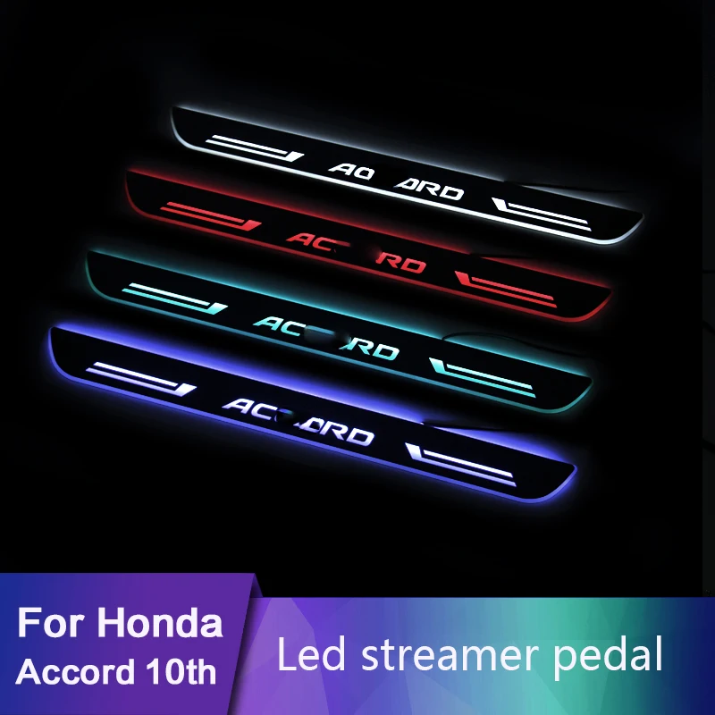 Для honda accord 10th стример педаль светодиодный порог Добро пожаловать педали Аксессуары