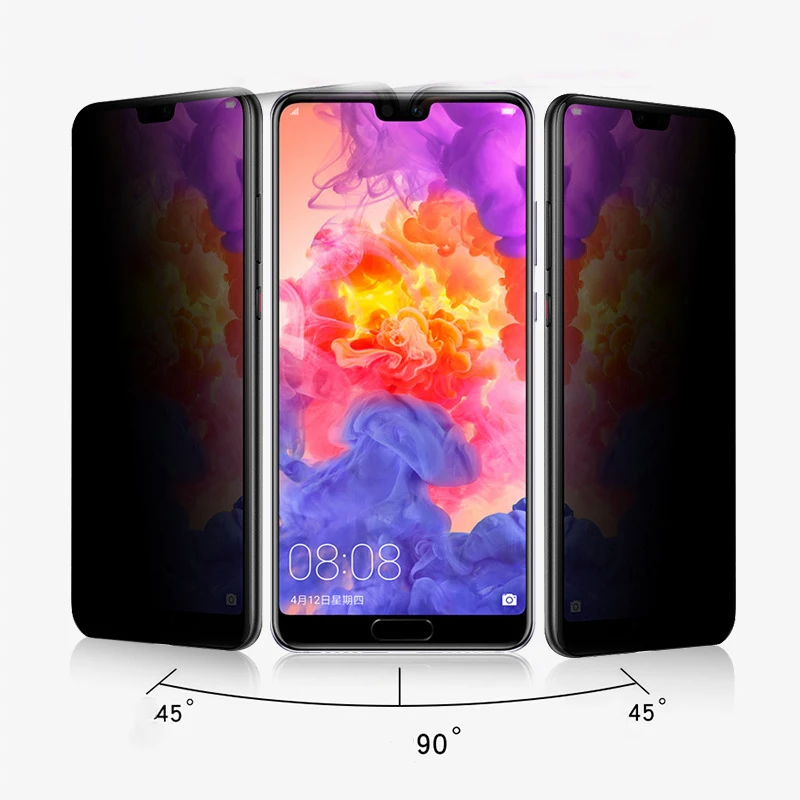EXUNTON для Huawei P20 Pro Lite 2.5D антишпионское закаленное стекло P20Pro P20Lite Защитная пленка
