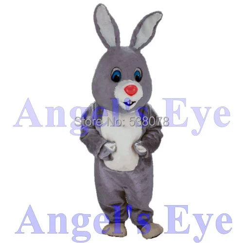 Пасхальная Акция костюм серый кролик заяц Костюм Талисман Взрослый размер