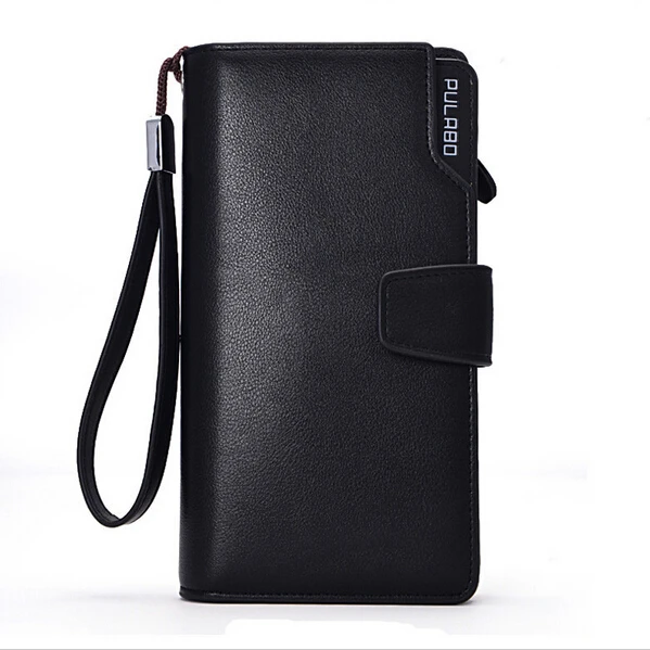 Новые Длинные мужские кожаные кошельки большой вместимости деловой женский