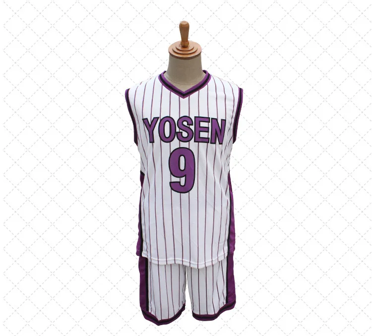 1 комплект KUROKO'S Корзина мяч Kuroko no Basuke Косплей Yosen школа #9 мурасакибара atсуши