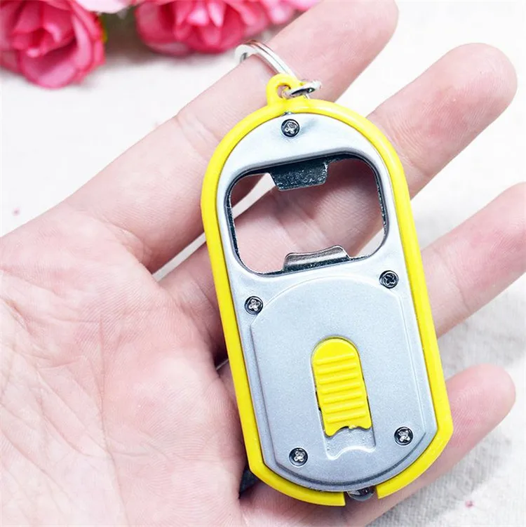 

50 pcs New Collection Creative Vintage 3 in 1 LED Flashlight Flashlight Keychain With Beer Bottle Opener Keychain Chain Keychain