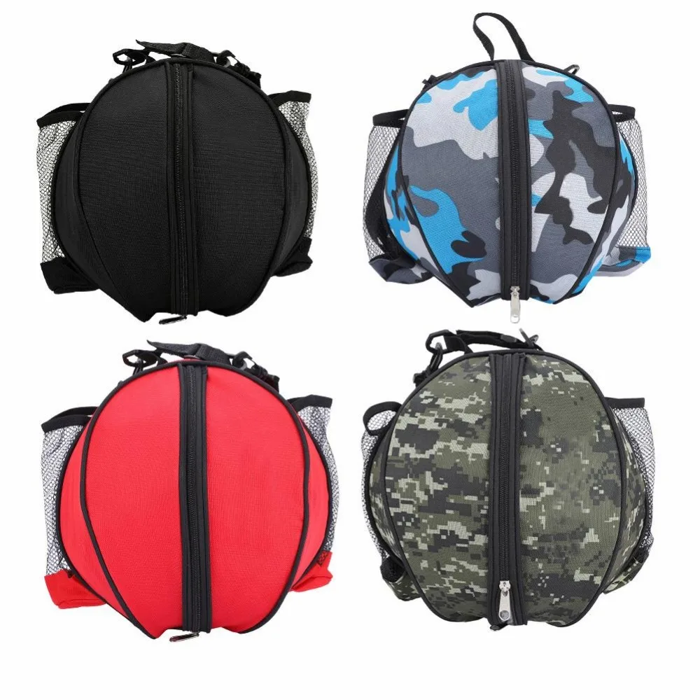 

Universal Sport Bag Basketball Ball Football Volleyball Backpack Handbag Round Shape Adjustable Shoulder Strap Knapsacks Storage