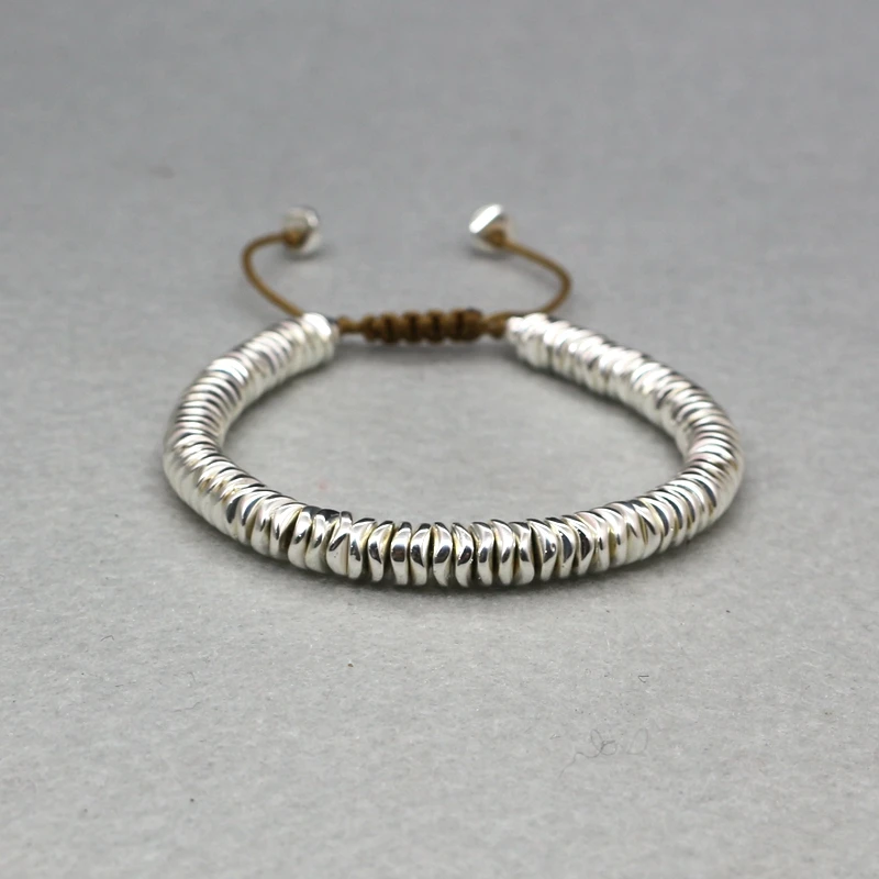 Simple metal bracelet new fashion beads adjustable vintage beaded bohemian wind male ladies | Украшения и аксессуары