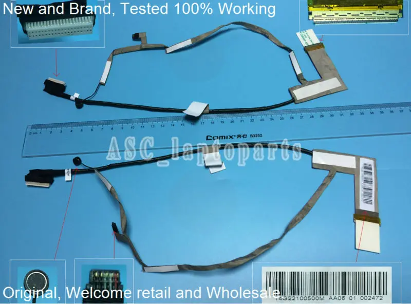 Новый оригинальный ЖК-светодиодный видео гибкий кабель для ASUS N61 N61Da N61Ja N61Jq N61Jv