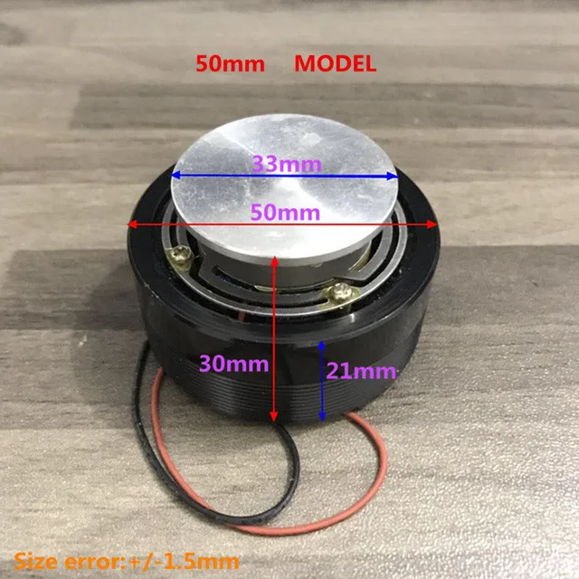 50mm 44 мм 50 мм 20 Вт 25 Вт черный DIY бас вибрирующий динамик imu вибрирующий динамик резонанс и вибрация динамик споет стол - Цвет: 50mm
