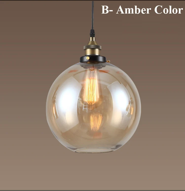 Современный стеклянный подвесной светильник s в стиле индастриал люстра для бара