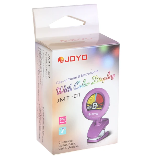 JOYO JMT-01 клип на цифровой гитарный тюнер метроном Поворот 360 градусов цветной