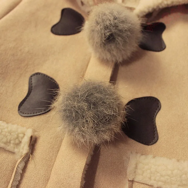 BibiCola/Модная куртка для девочек осенне-зимняя новая детская теплая Повседневная с