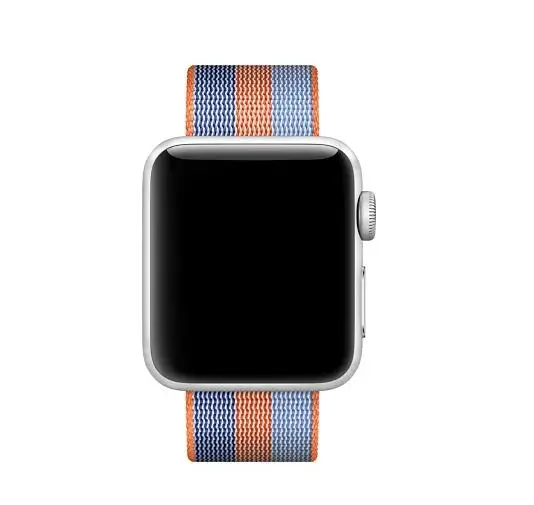 Тканые Пояса для Apple Watch band 42 мм 44 мм нейлоновый ремешок Спортивная петля тканевые ремешки для iwatch 5 band 38 мм 40 мм серии 5/4/3/2/1