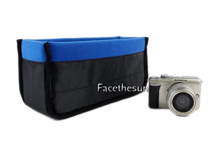 Черный Оранжевый Синий DSLR камера сумка Вставка Фото сумка органайзер разделители чехол подходит для Canon Nikon sony Pentax DSLR SLR объектив