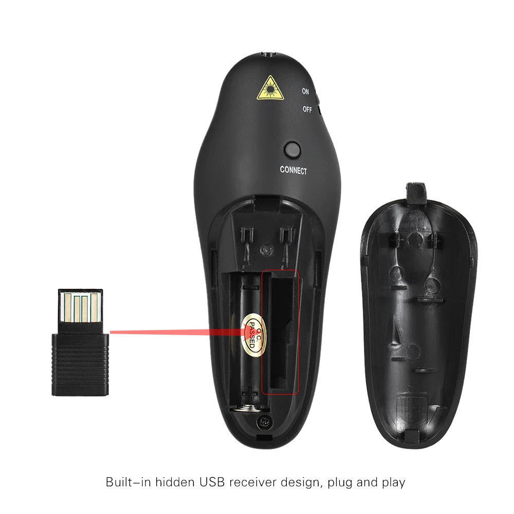 2 4 ГГц беспроводной USB Презентация Powerpoint PPT откидная ручка Указатель Презентер с