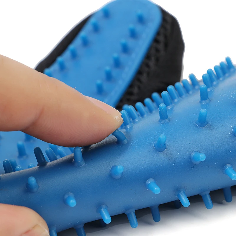 Силиконовые щетки для домашних животных перчатка Deshedding нежный эффективный уход