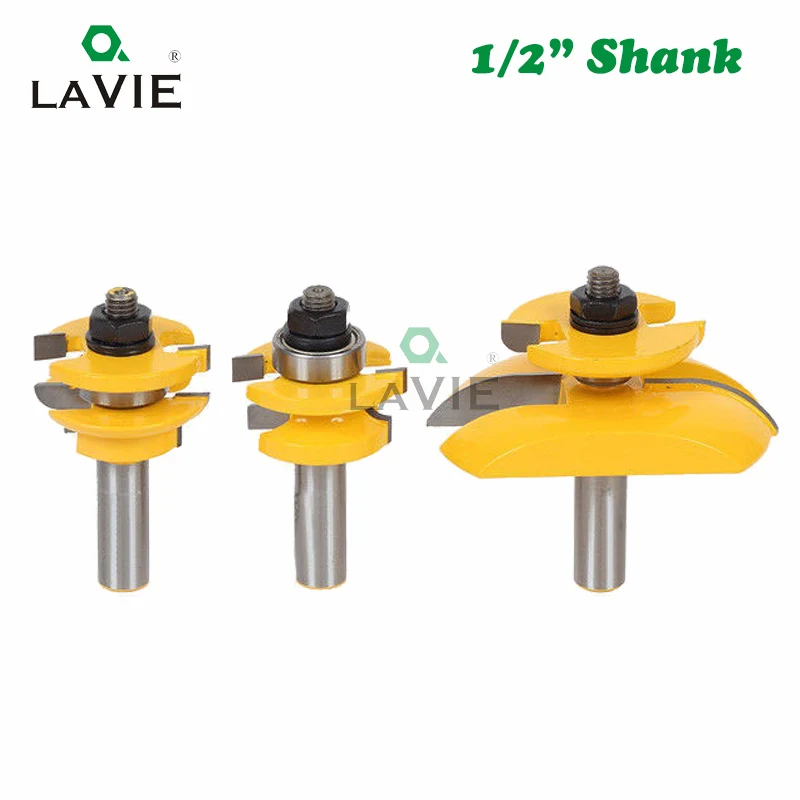 LAVIE 3 шт. 12 мм 1/2 &quotхвостовик круглый над Рельсом &amp Stile бухта панель Райзер набор