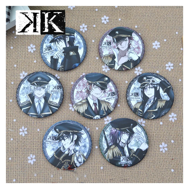 7 шт./компл. 58 мм Аниме K Return Of Kings Isana Yashiro Kuroh soula Mikoto военная форма классный значок