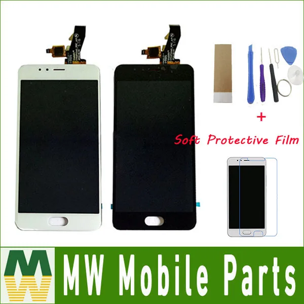 

5,2 дюйма для Meizu M5S mini M5S M612Q M612M M612H ЖК-дисплей сенсорный экран сенсор стекло дигитайзер в сборе черный белый цвет с комплектом