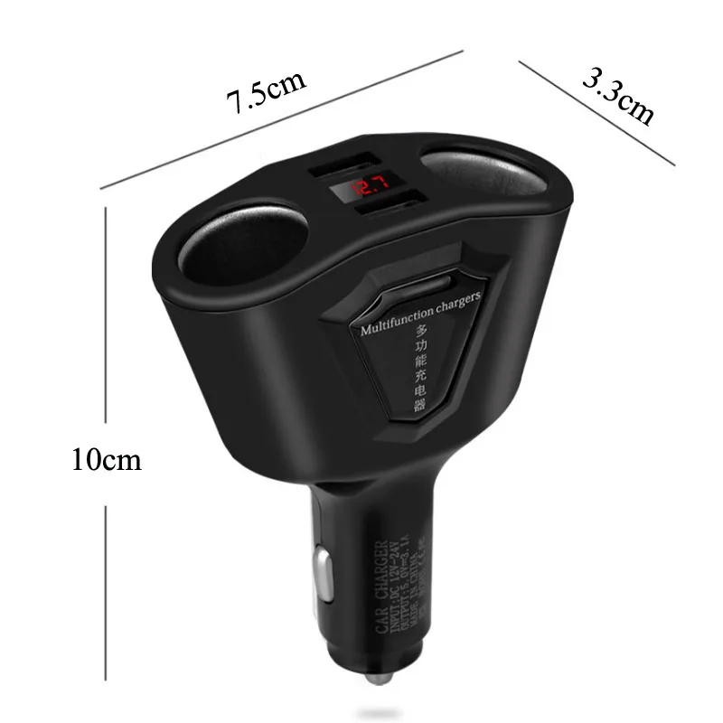 JaJaBor розетка для автомобильного прикуривателя адаптер питания 3.1A Dual USB