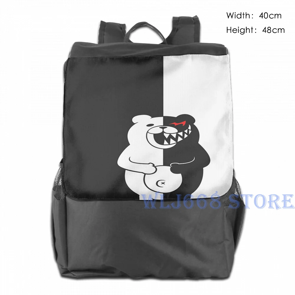 Женские сумки на плечо с забавным графическим принтом Danganronpa Monokuma, рюкзак на одно плечо для путешествий, мужская спортивная сумка