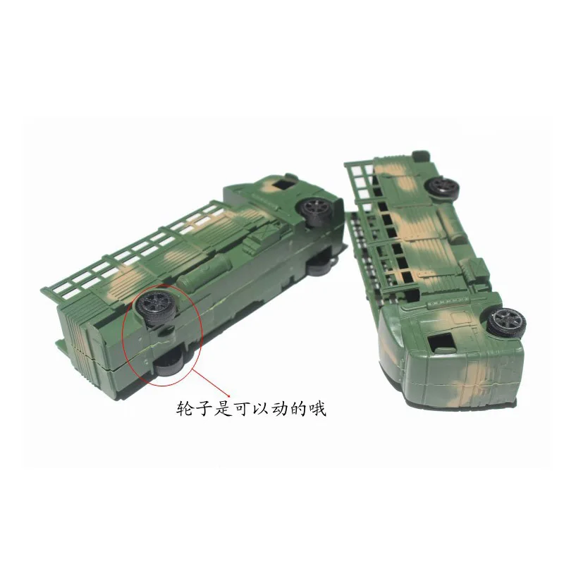 Военный транспортный трактор автомобиль WW II Скутер Модель транспортного средства Песочница Сцена Пластиковые части Аксессуары Игрушки 1 шт. на.