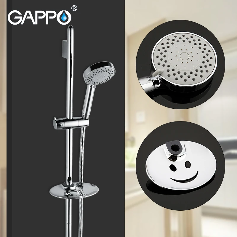 GAPPO Ванная комната Душ горка бар настенный душ раздвижная головка из нержавеющей
