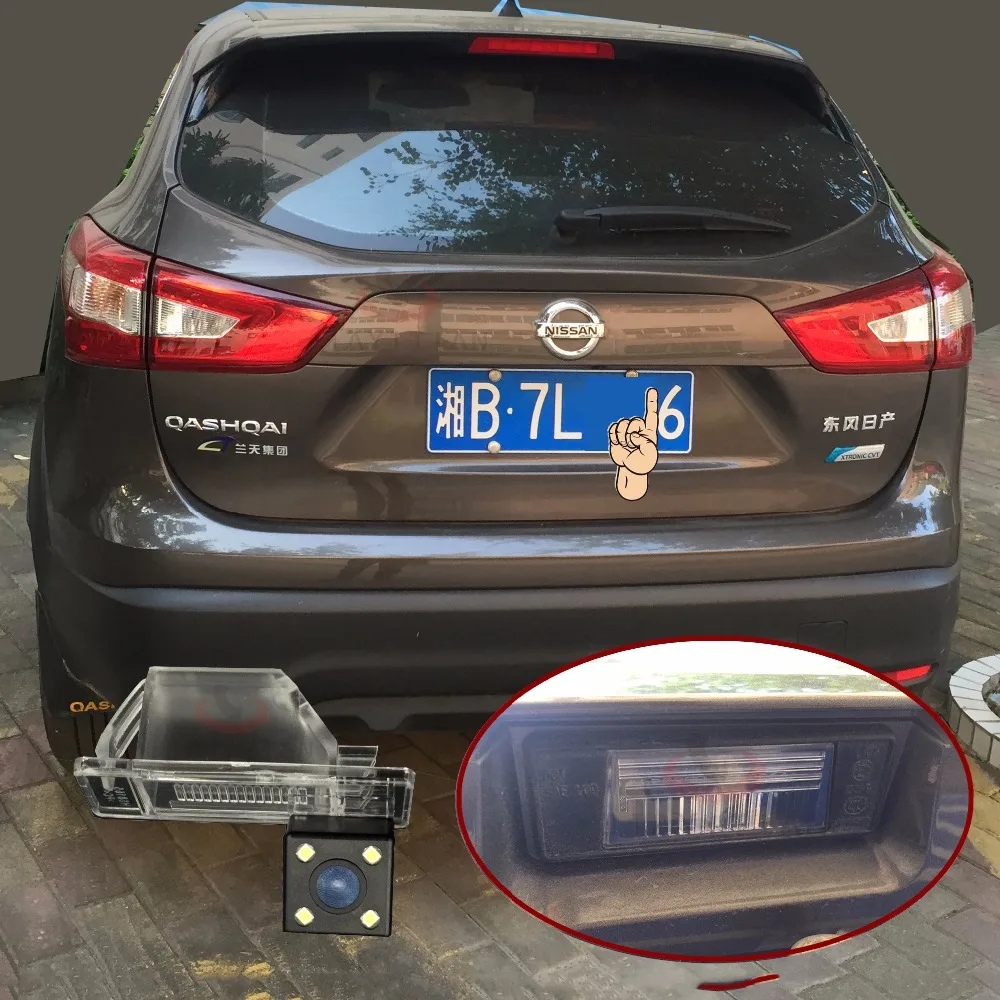JIAYITIAN камера заднего вида для Nissan Qashqai J10 J11/Dualis/2006~ ночное видение CCD камера заднего вида резервная камера номерного знака