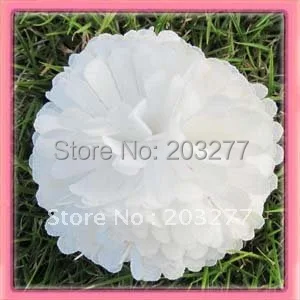 Бесплатная доставка! 12 шт./лот 2 5 дюймов Новые шифоновые тканевые цветы с заколкой