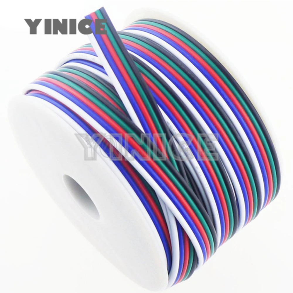 3 контактный 4 5 22AWG светодиодный RGB провод для подключения светодиодной ленты WS2812