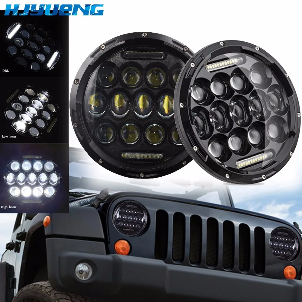 HJYUENG для UAZ Hunter Suzuki Samurai Светодиодный прожектор головной светильник 7