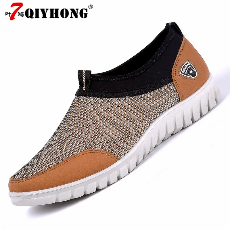 Men's Casual Shoes Sneakers Summer Mesh Breathable Comfortable Men Loafers footwears Slipon Walking Big Size 38-48 | Обувь