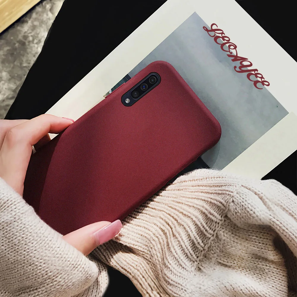Мягкий силиконовый матовый простой защитный чехол S10 для Samsung Galaxy A50 A10 A30 A40 A60 A70 A80