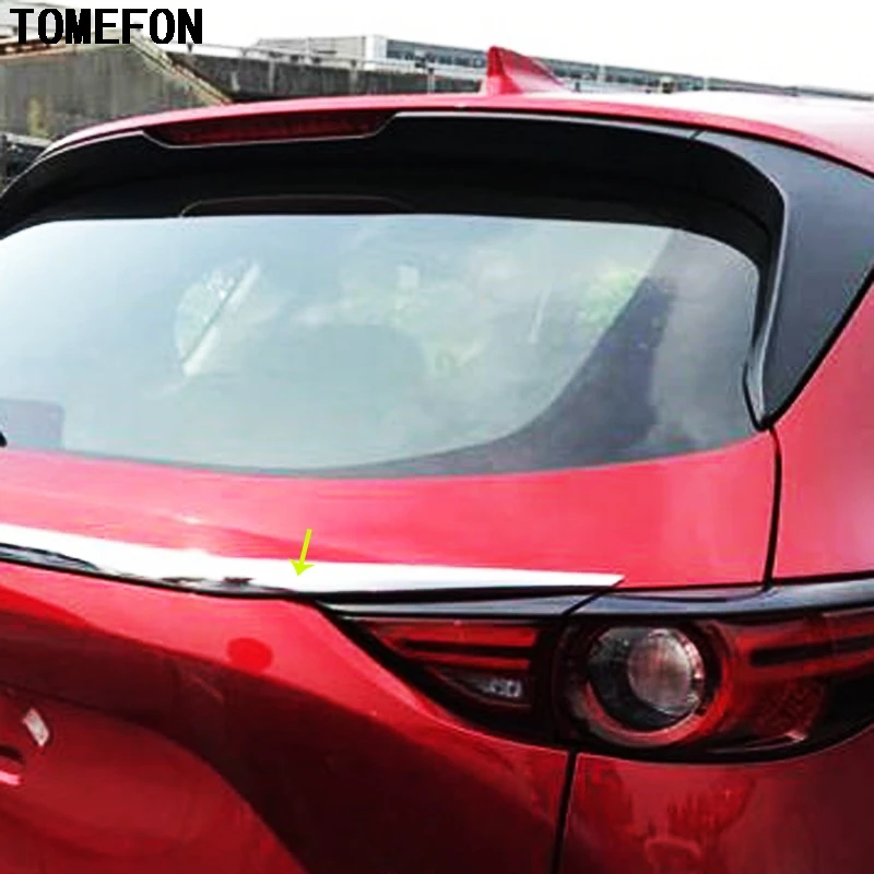 TOMEFON аксессуары ABS хромированная Задняя Крышка багажника Накладка рамка Stiker Авто