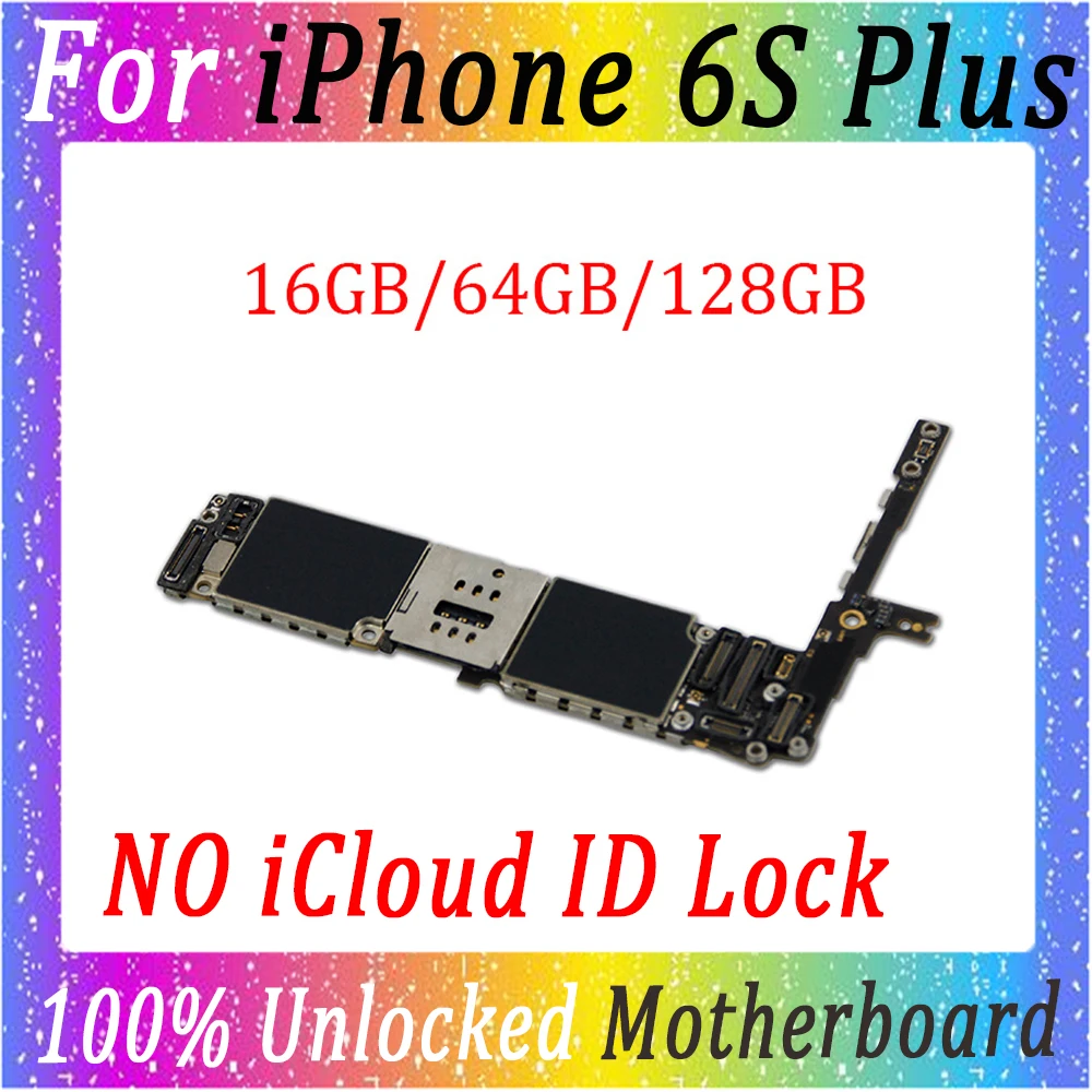 Оригинальная материнская плата 16 Гб 64 128 ГБ для iPhone 6S Plus без отпечатков пальцев